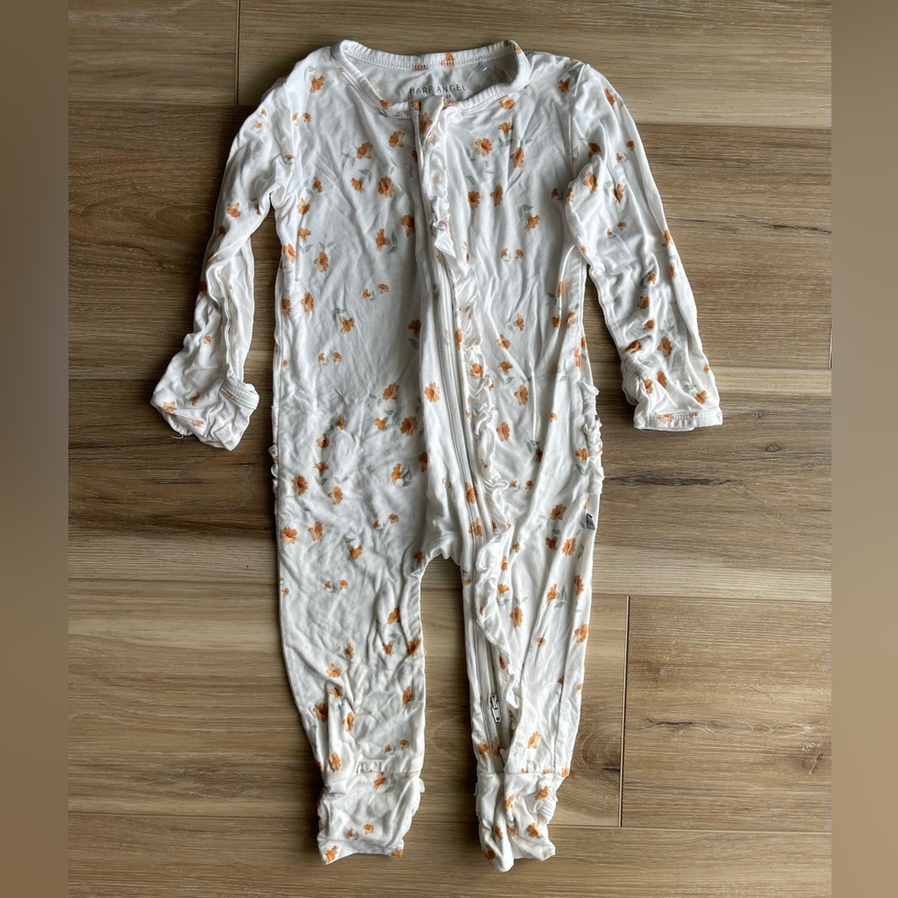 Harp Angel Floral Romper